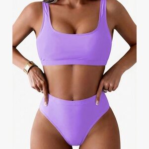 High Waisted Cheeky Bikini Set